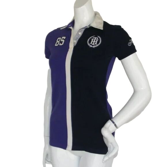 TOMMY HILFIGER Polo Shirt, S, Purple, Embroidered - Picture 4 of 12